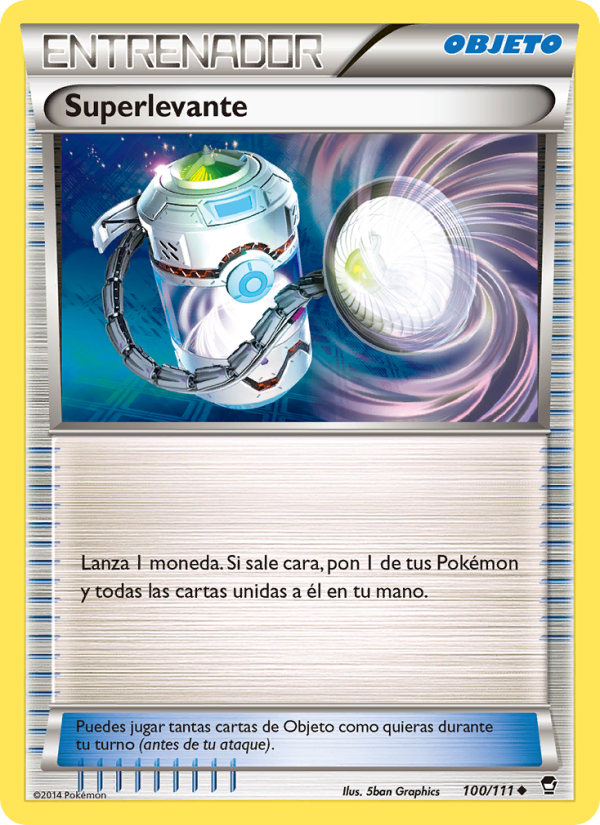 Superlevante 100 — Puños Furiosos (Spanish Pokémon TCG card)