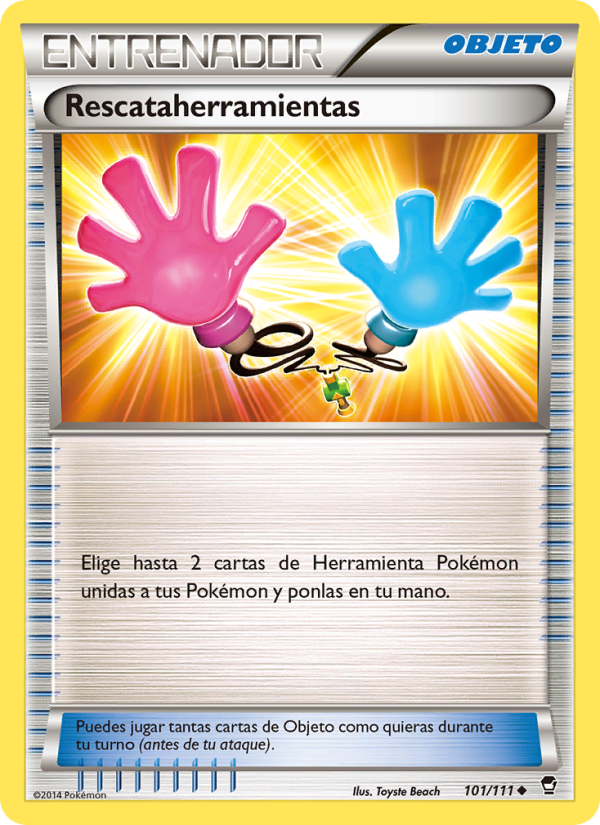 Rescataherramientas 101 — Puños Furiosos (Spanish Pokémon TCG card)