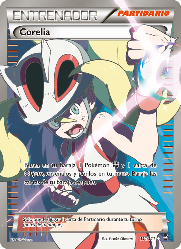 Corelia 111 — Puños Furiosos (Spanish Pokémon TCG card)