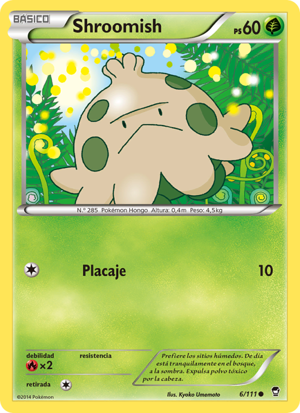 Shroomish 6 — Puños Furiosos (Spanish Pokémon TCG card)