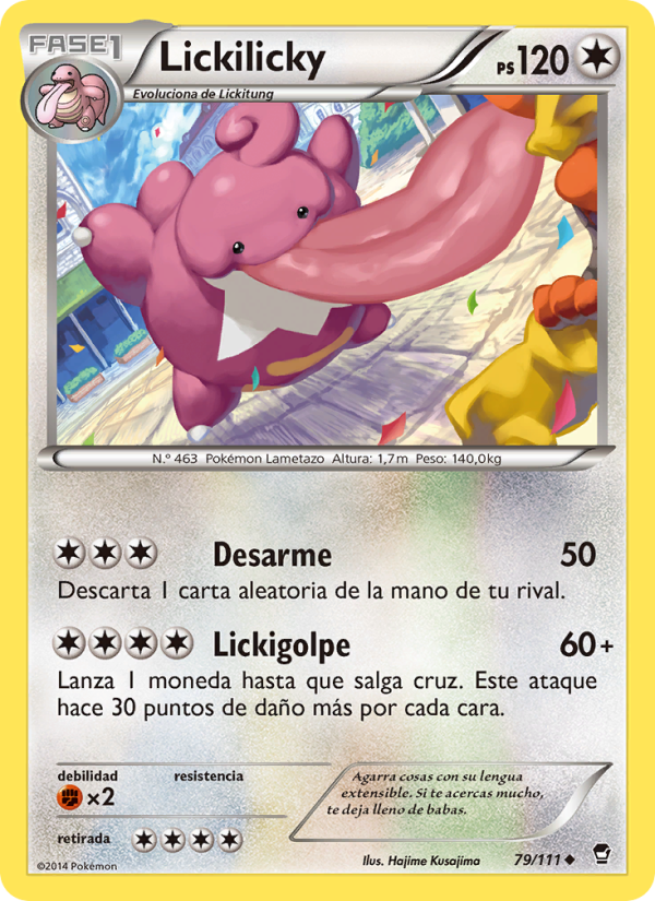 Lickilicky 79 — Puños Furiosos (Spanish Pokémon TCG card)