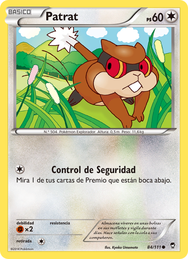 Patrat 84 — Puños Furiosos (Spanish Pokémon TCG card)