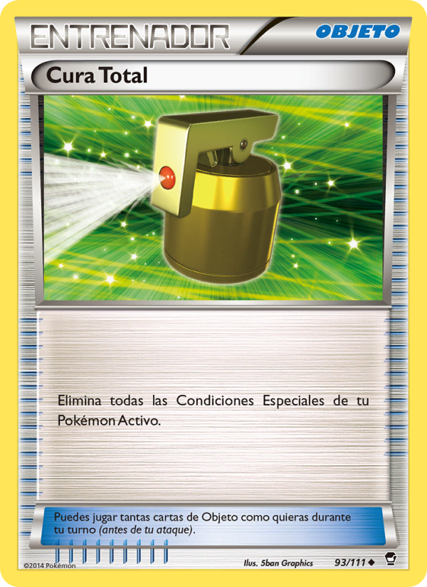Cura Total 93 — Puños Furiosos (Spanish Pokémon TCG card)