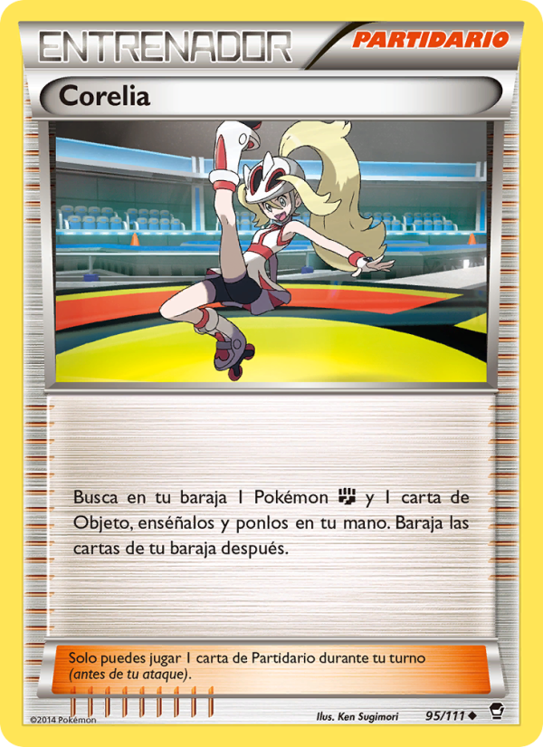 Corelia 95 — Puños Furiosos (Spanish Pokémon TCG card)