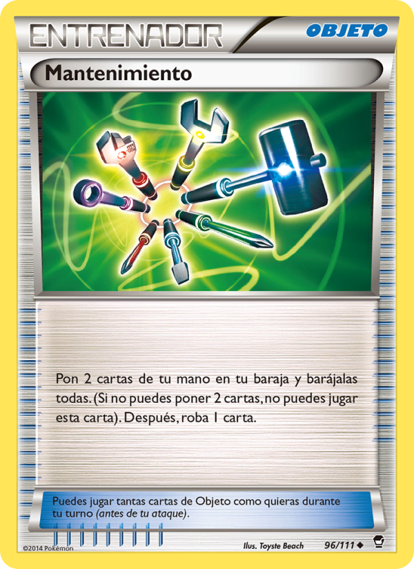 Mantenimiento 96 — Puños Furiosos (Spanish Pokémon TCG card)
