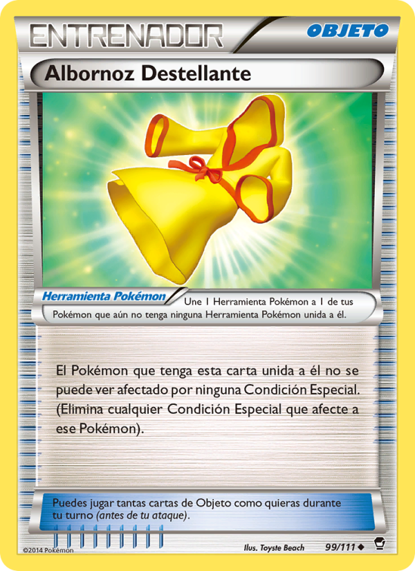 Albornoz Destellante 99 — Puños Furiosos (Spanish Pokémon TCG card)