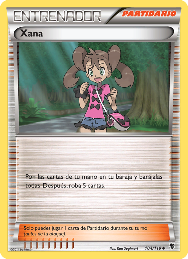 Xana 104 — Fuerzas Fantasmales (Spanish Pokémon TCG card)