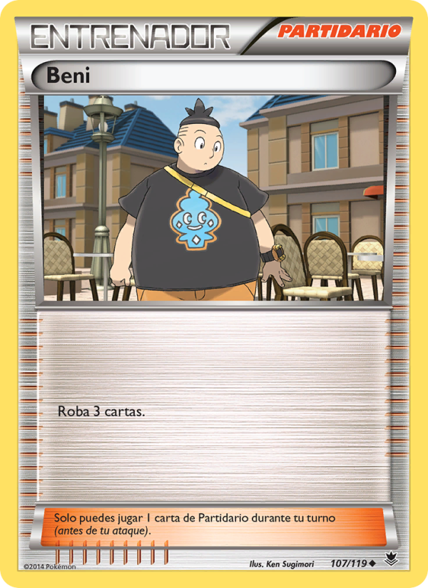 Beni 107 — Fuerzas Fantasmales (Spanish Pokémon TCG card)