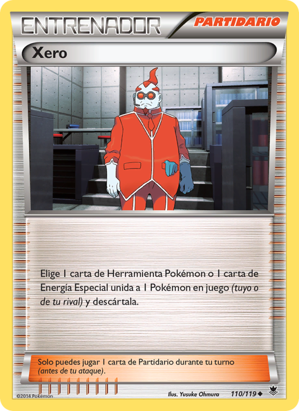 Xero 110 — Fuerzas Fantasmales (Spanish Pokémon TCG card)