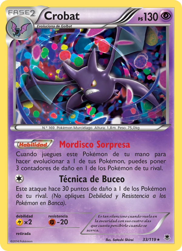 Crobat 33 — Fuerzas Fantasmales (Spanish Pokémon TCG card)