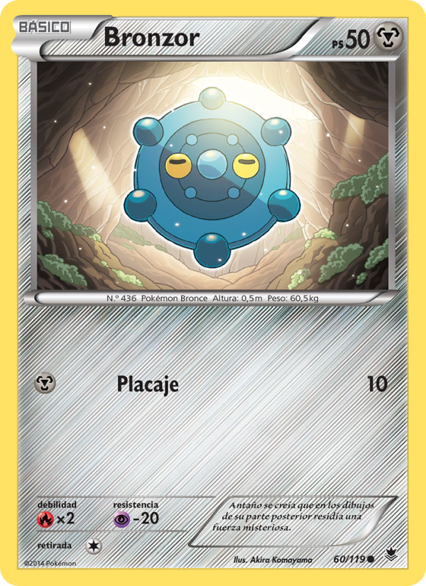 Bronzor 60 — Fuerzas Fantasmales (Spanish Pokémon TCG card)