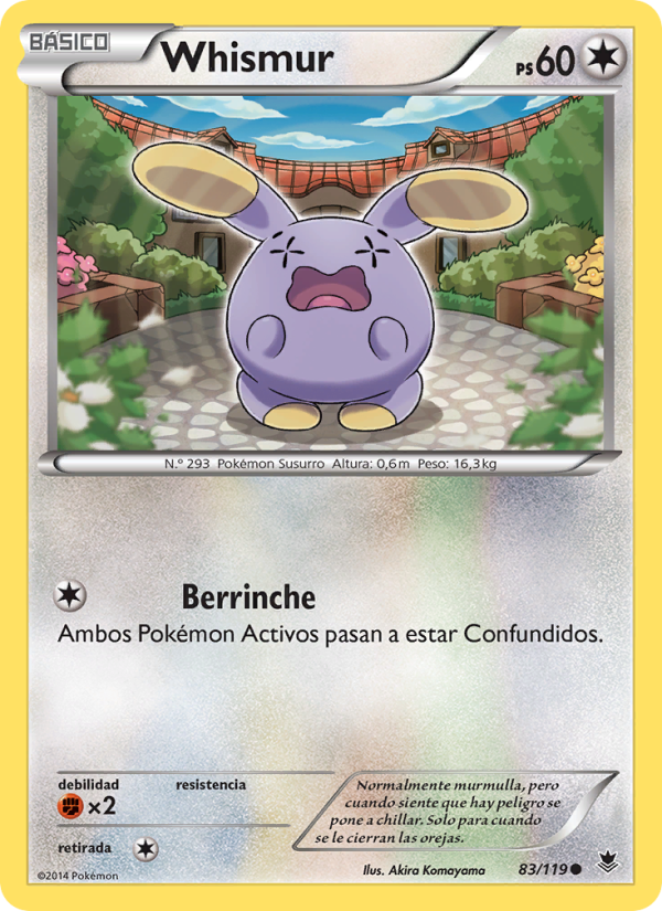 Whismur 83 — Fuerzas Fantasmales (Spanish Pokémon TCG card)