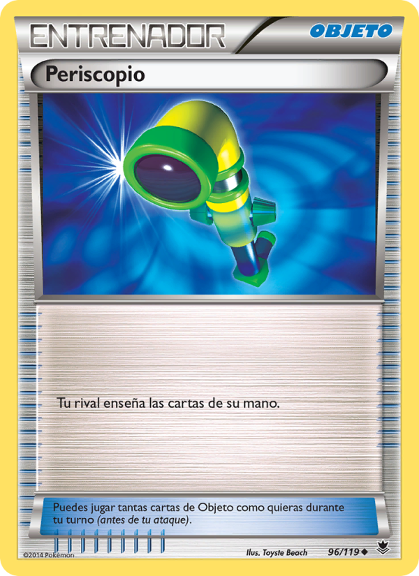 Periscopio 96 — Fuerzas Fantasmales (Spanish Pokémon TCG card)
