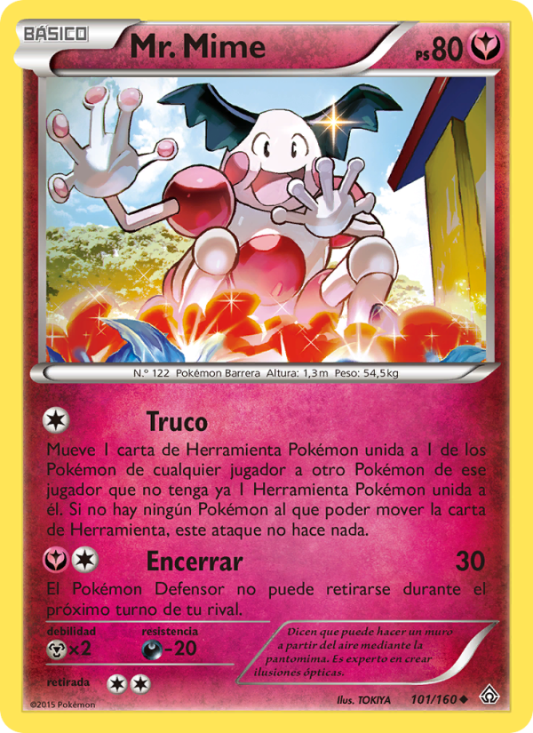 Mr. Mime 101 — Duelos Primigenios (Spanish Pokémon TCG card)