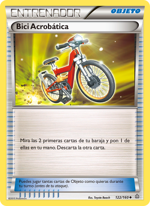 Bici Acrobática 122 — Duelos Primigenios (Spanish Pokémon TCG card)