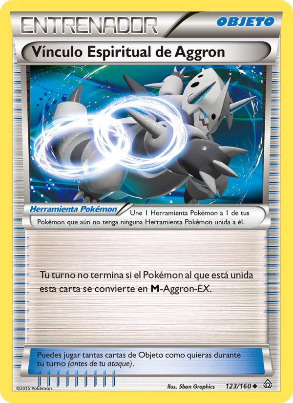 Vínculo Espiritual de Aggron 123 — Duelos Primigenios (Spanish Pokémon TCG card)