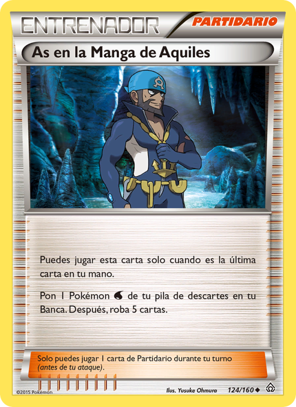 As en la Manga de Aquiles 124 — Duelos Primigenios (Spanish Pokémon TCG card)