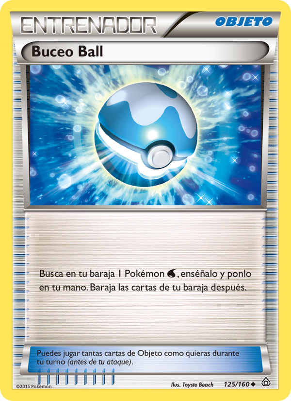 Buceo Ball 125 — Duelos Primigenios (Spanish Pokémon TCG card)