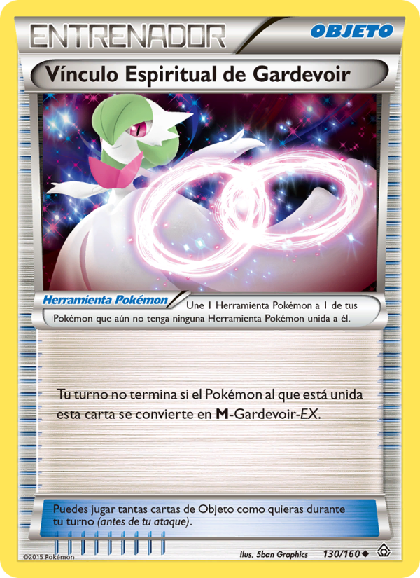 Vínculo Espiritual de Gardevoir 130 — Duelos Primigenios (Spanish Pokémon TCG card)