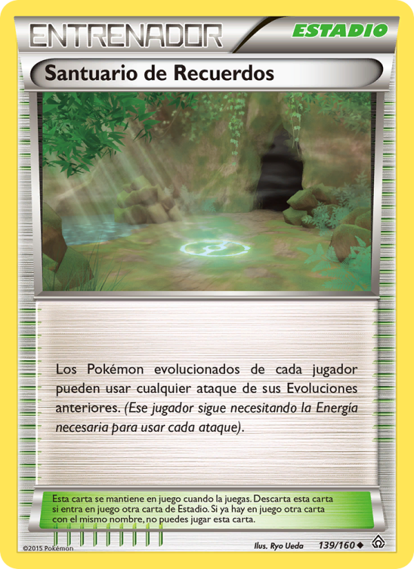 Santuario de Recuerdos 139 — Duelos Primigenios (Spanish Pokémon TCG card)