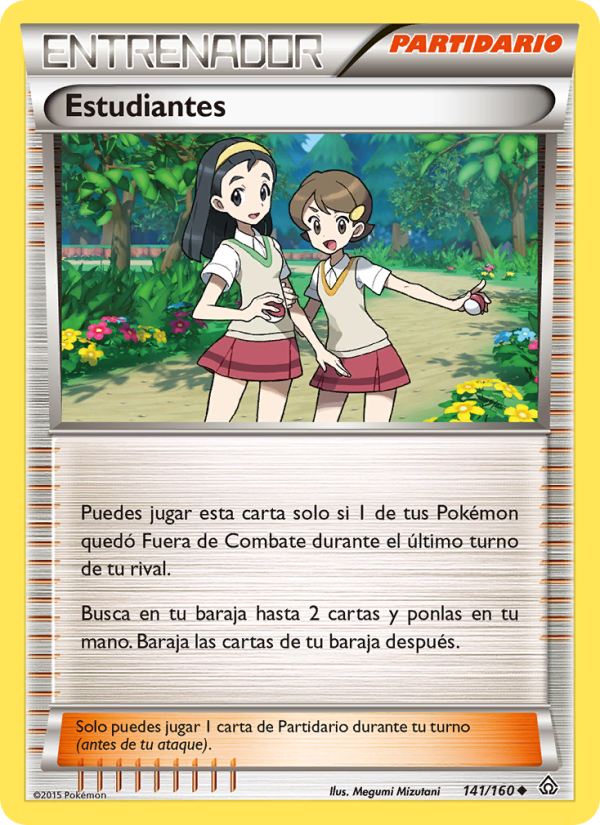 Estudiantes 141 — Duelos Primigenios (Spanish Pokémon TCG card)