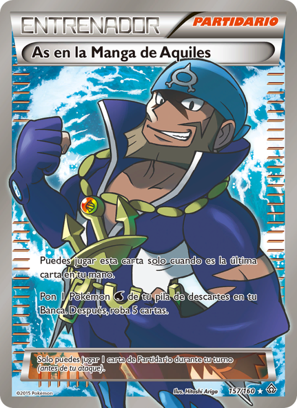 As en la Manga de Aquiles 157 — Duelos Primigenios (Spanish Pokémon TCG card)