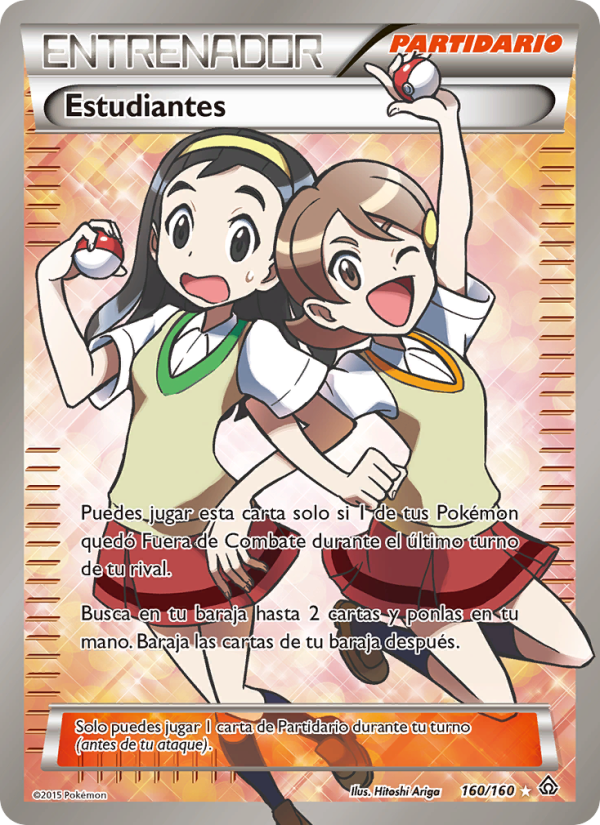 Estudiantes 160 — Duelos Primigenios (Spanish Pokémon TCG card)