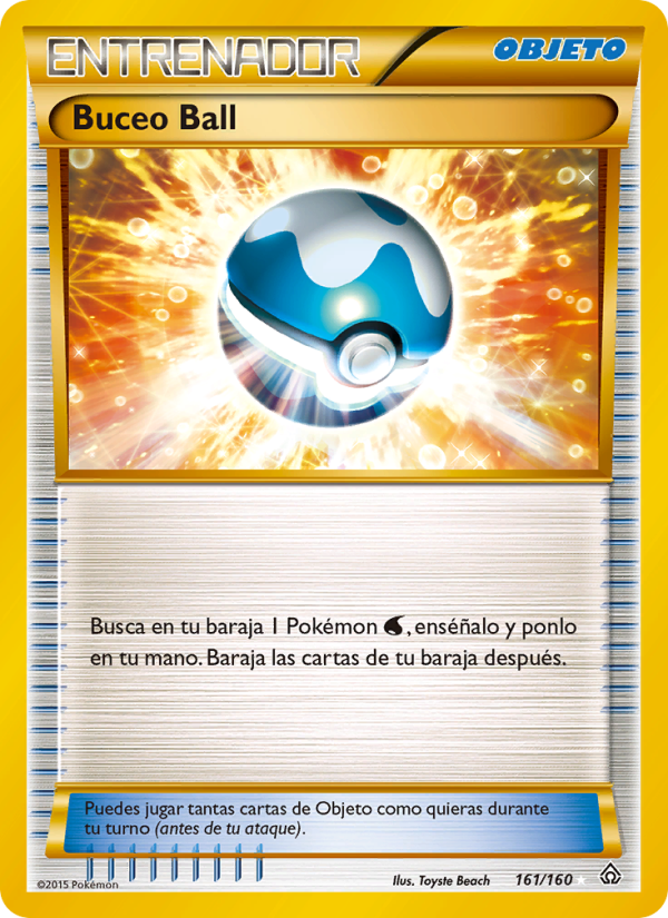 Buceo Ball 161 — Duelos Primigenios (Spanish Pokémon TCG card)