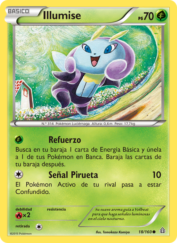 Illumise 18 — Duelos Primigenios (Spanish Pokémon TCG card)