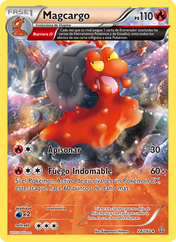 Magcargo 24 — Duelos Primigenios (Spanish Pokémon TCG card)