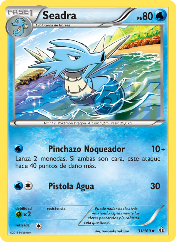Seadra 31 — Duelos Primigenios (Spanish Pokémon TCG card)