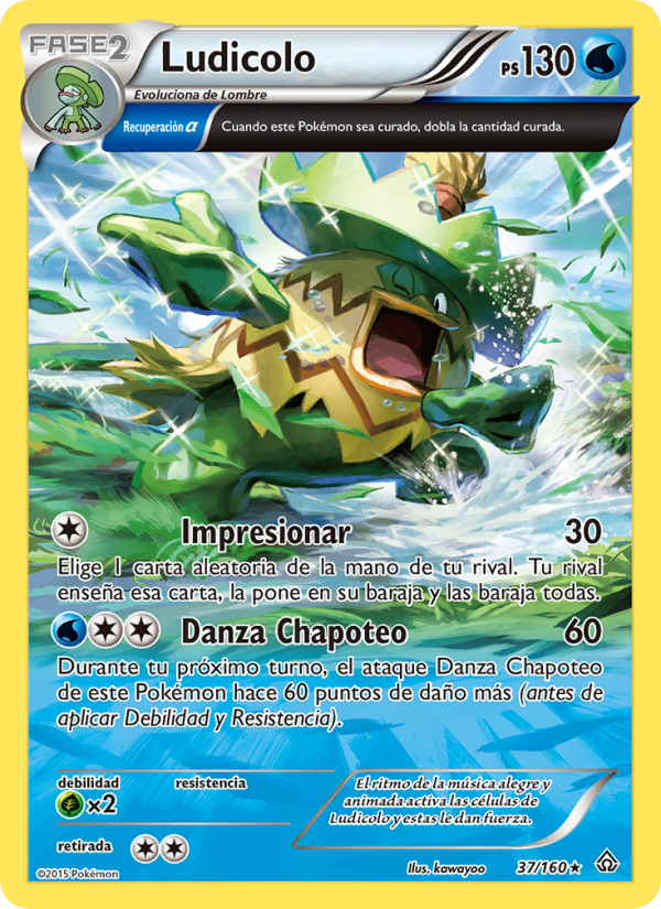 Ludicolo 37 — Duelos Primigenios (Spanish Pokémon TCG card)