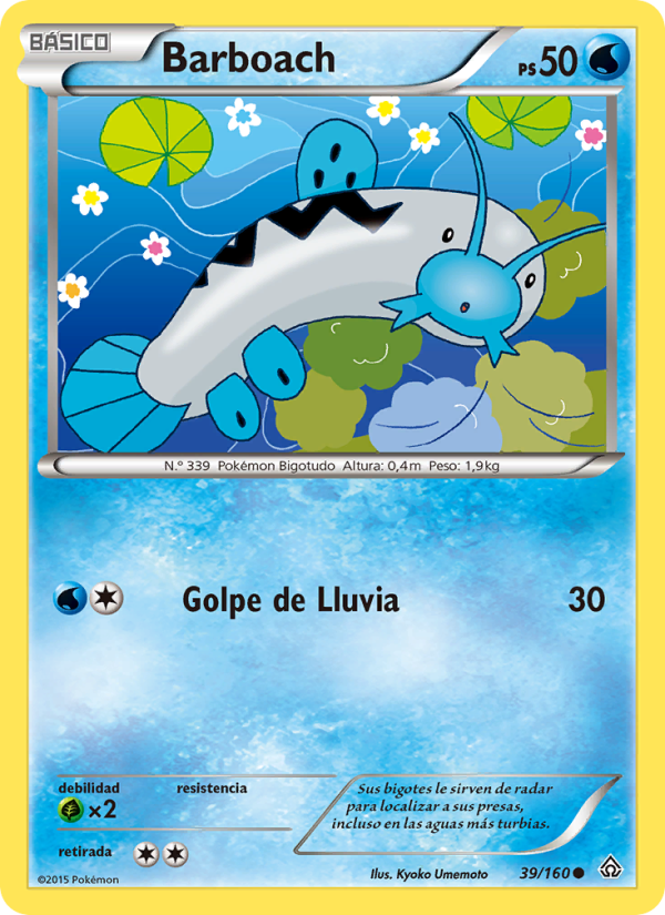 Barboach 39 — Duelos Primigenios (Spanish Pokémon TCG card)