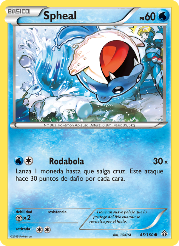 Spheal 45 — Duelos Primigenios (Spanish Pokémon TCG card)