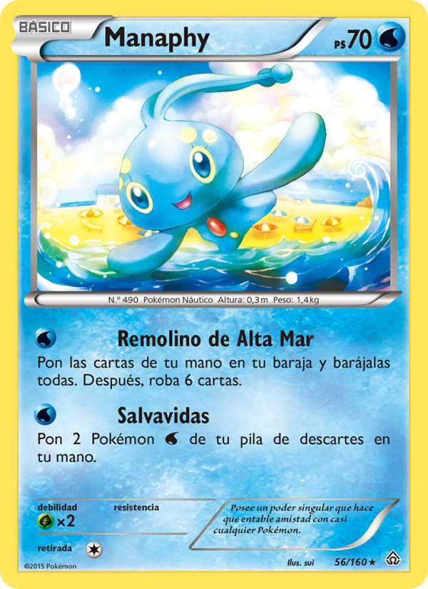 Manaphy 56 — Duelos Primigenios (Spanish Pokémon TCG card)