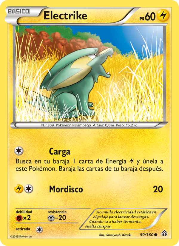 Electrike 59 — Duelos Primigenios (Spanish Pokémon TCG card)