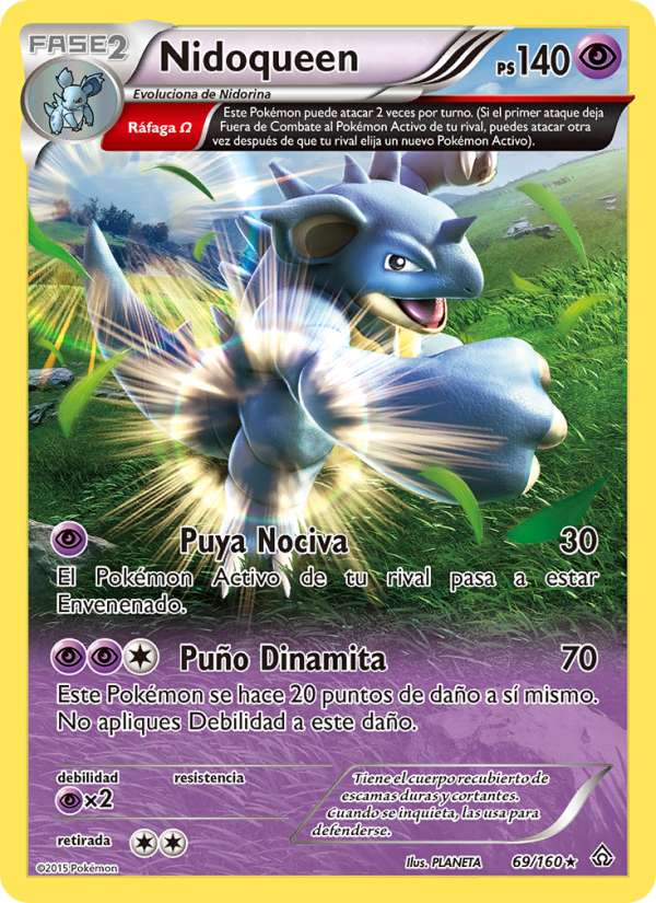 Nidoqueen 69 — Duelos Primigenios (Spanish Pokémon TCG card)