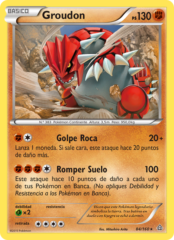 Groudon 84 — Duelos Primigenios (Spanish Pokémon TCG card)