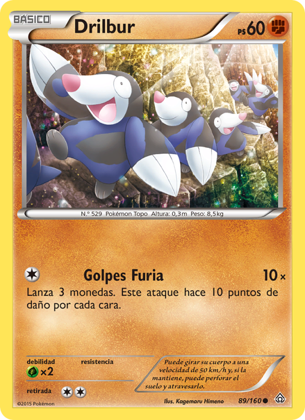 Drilbur 89 — Duelos Primigenios (Spanish Pokémon TCG card)