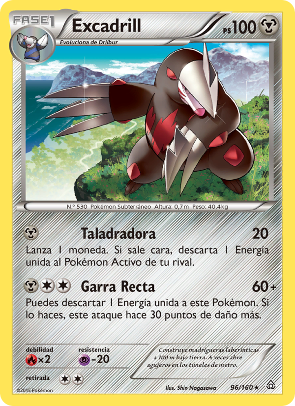 Excadrill 96 — Duelos Primigenios (Spanish Pokémon TCG card)