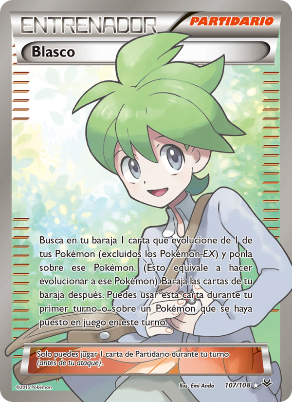 Blasco 107 — Cielos Rugientes (Spanish Pokémon TCG card)