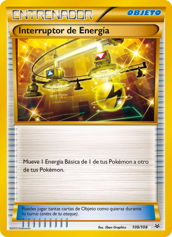 Interruptor de Energía 109 — Cielos Rugientes (Spanish Pokémon TCG card)