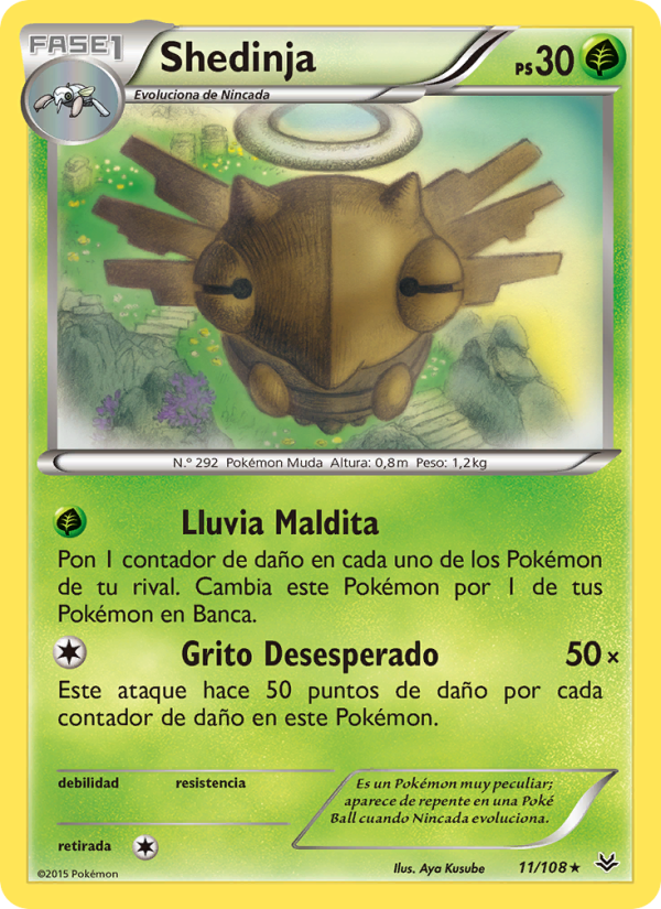 Shedinja 11 — Cielos Rugientes (Spanish Pokémon TCG card)