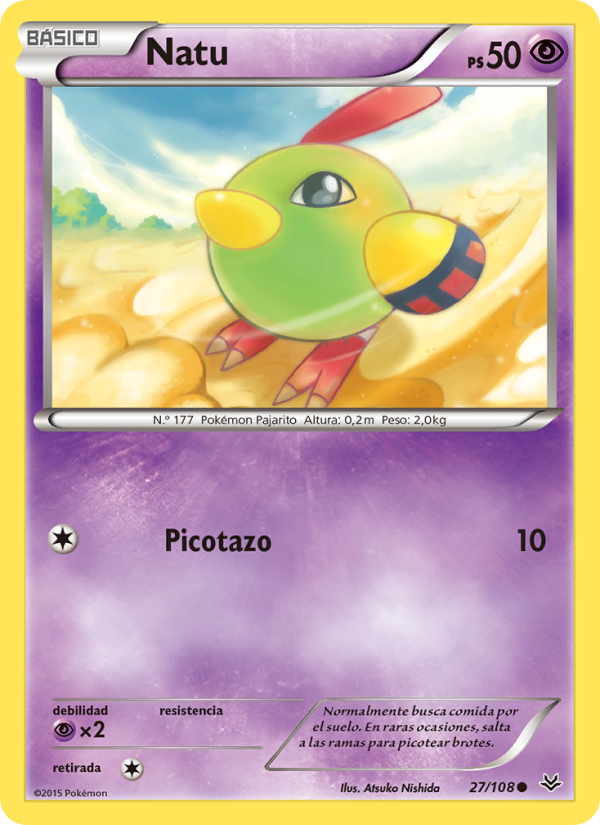 Natu 27 — Cielos Rugientes (Spanish Pokémon TCG card)