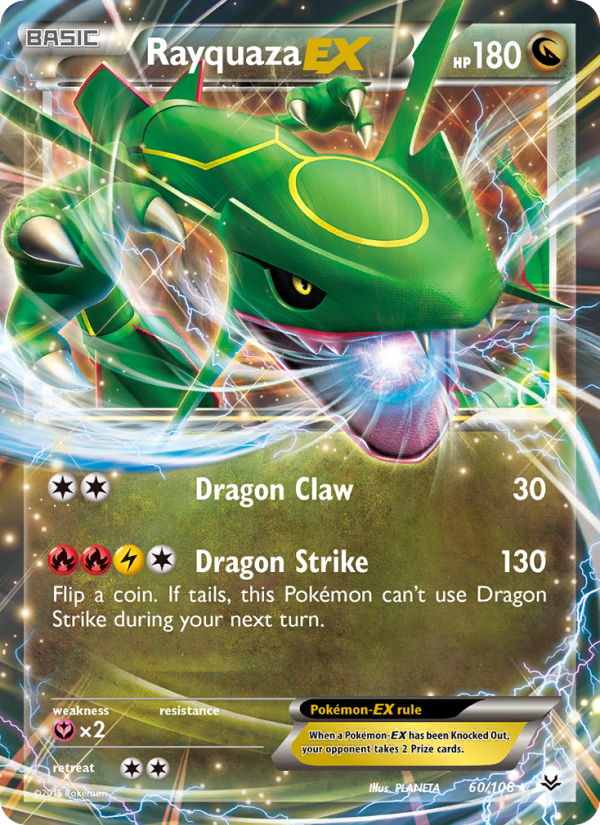 Rayquaza EX 60 — Cielos Rugientes (Spanish Pokémon TCG card)