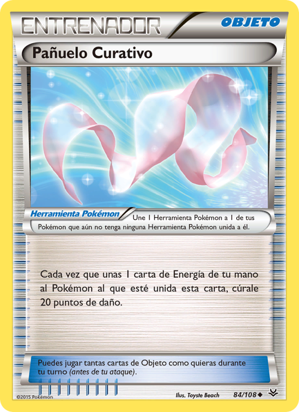 Pañuelo Curativo 84 — Cielos Rugientes (Spanish Pokémon TCG card)