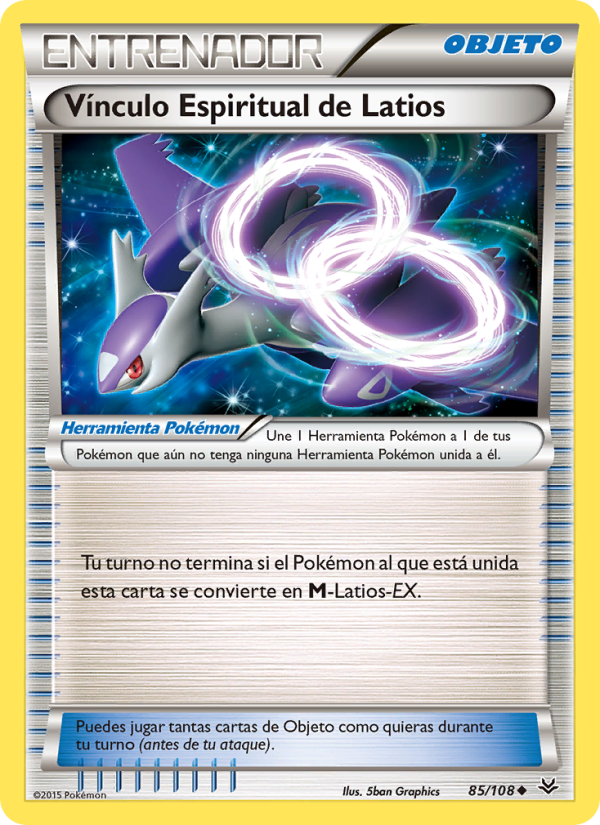 Vínculo Espiritual de Latios 85 — Cielos Rugientes (Spanish Pokémon TCG card)