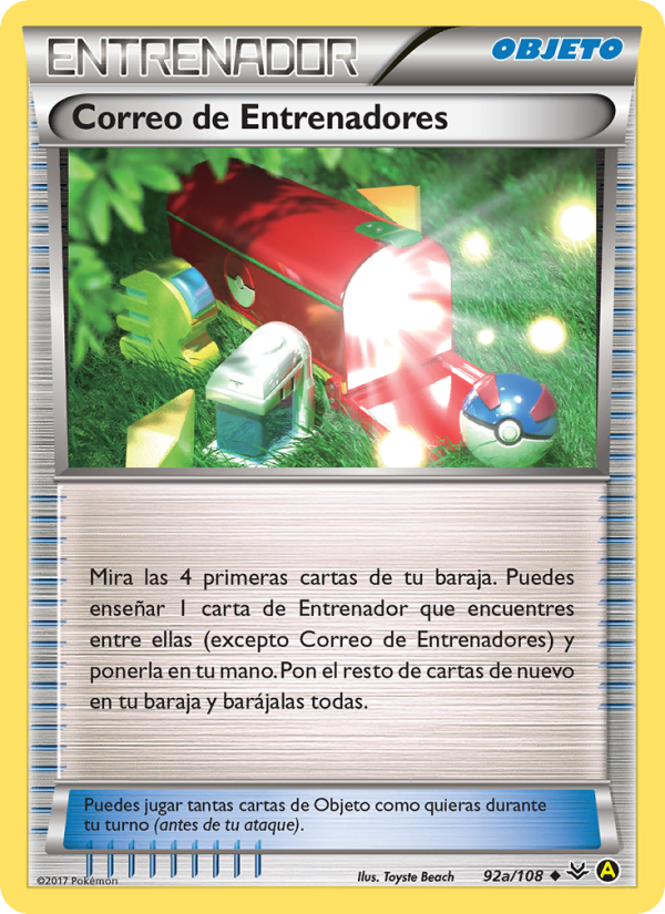 Correo de Entrenadores 92a — Cielos Rugientes (Spanish Pokémon TCG card)
