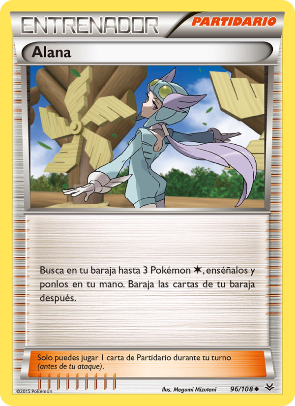 Alana 96 — Cielos Rugientes (Spanish Pokémon TCG card)