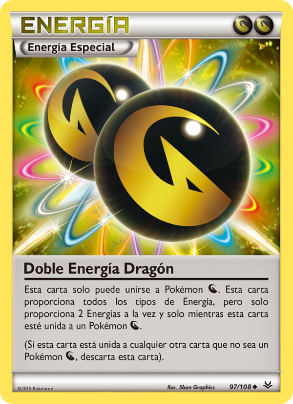 Doble Energía Dragón 97 — Cielos Rugientes (Spanish Pokémon TCG card)